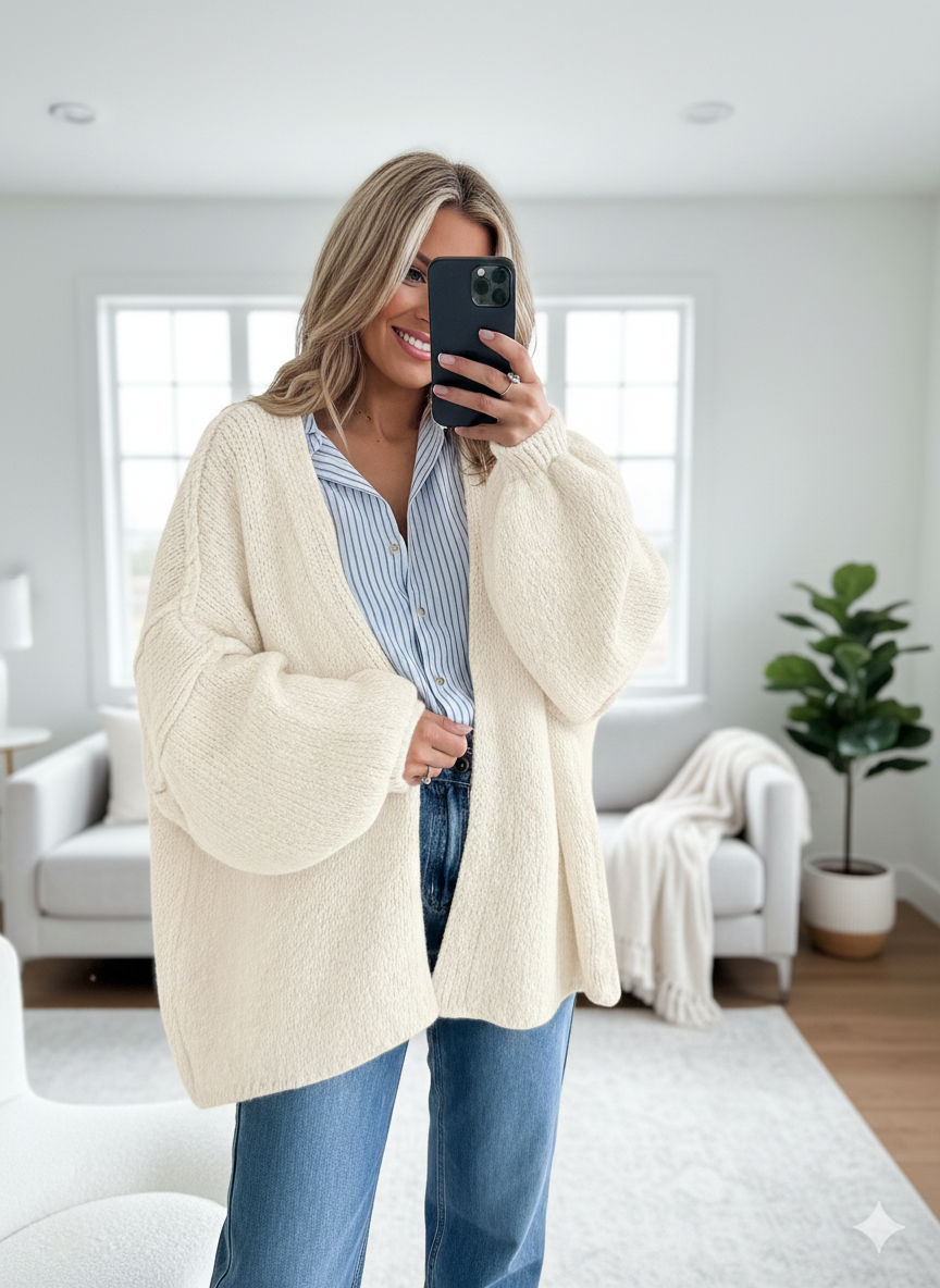 CozyMuse™ Oversize-Cardigan